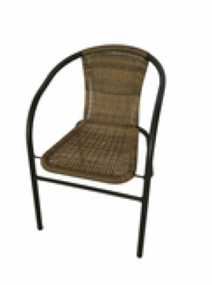 křeslo SUNFUN (hnědé, černá konstrukce)