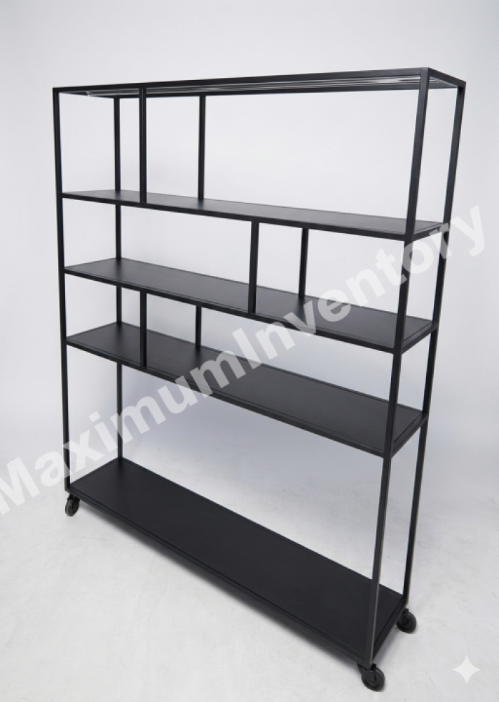 Regál černý 35 x 150 x 185